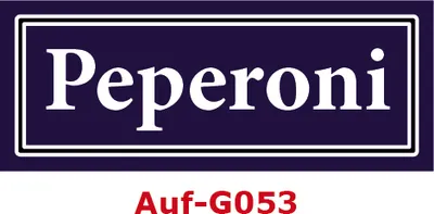 Produktbild von 2 Stück Gewürzaufkleber Peperoni 40x16mm Gewürzetiketten Sticker Lebensmittel (Auf-G053)