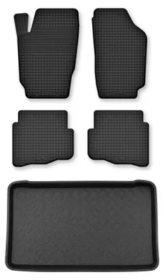Immagine prodotto di Tappetini a vasca + bagagliaio per Volkswagen Fox 2005-2011 hatchback 5 pezzi