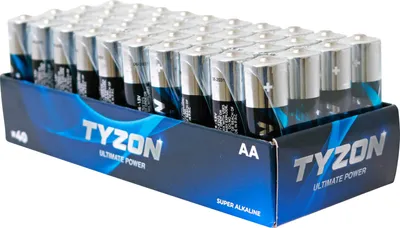 Obrázok produktu pre TYZON 54762.00, Batéria na jedno použitie, AA, Alkalický, 1,5 V, 40 kusov
