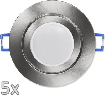 Produktbild von Einbauleuchten-Set McShine 5xRahmen 5xLED-Modul 7W 608Lumen 230V Edelstahl