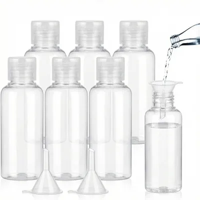 Image de BillyBath Flacons de voyage 100ml 6pcs + 2 entonnoirs Cosmétiques Gel douche Shampooing Lotion