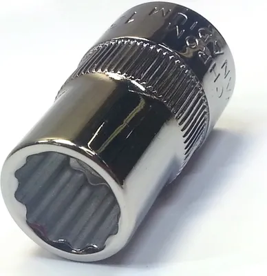 Produktbild von Dönges Steckschlüssel-Einsatz 1/2" 12-kt. SW 9 gerändelt, 21 mm