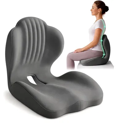 Obrázok produktu pre Ergonomická sedacia podložka s opierkou chrbta z pamäťovej peny
