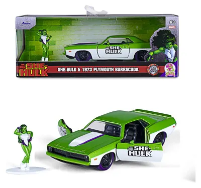 Produktbild von She-Hulk Diecast Modell 1/32 1973 Plymouth Barracuda