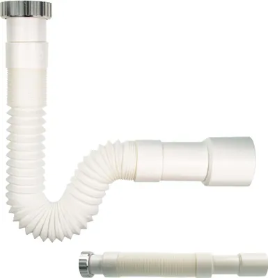 Produktbild von tecuro flexibler Geruchsverschluss 1 1/2 Zoll auf Ø 40/50, ausziehbar 340-740 mm