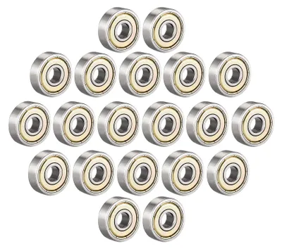 Kugellager 626ZZ, 20 Stück, 6x19x6 mm, Stahl, GCr15-Kugeln