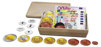 Productafbeelding van Speelgeld Set - Euro Geldstukken - Leren Rekenen - Magnetisch Materiaal - 100 Onderdelen - Multicolor