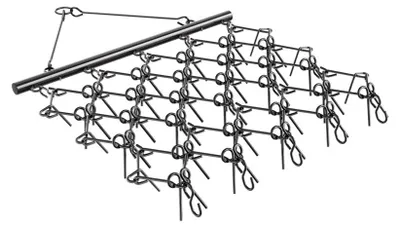 Immagine prodotto di Sleephark 60-Tands Trattore per Prato - 178 x 147 cm, 41 kg - Acciaio Q235 - Per preparazione del terreno e livellamento
