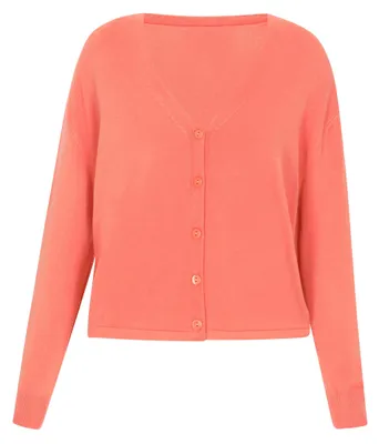 Image de Cardigan Jeona pour femme - abricot, XL/XXL