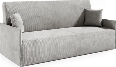 Produktbild von LIKMA Grau Ausziehbar 3 Sitzer Sofa Olita 197x93x85 cm Schlaffunktion Bettzeugbehälter Sofa mit Bettfunktion Schlafsofa Couchgarnitur Sofas & Couches Stoff Anafi 2