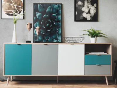 Produktbild von Sideboard Beistellschrank Anrichte Standschrank Kommode Schrank "Visby II"
