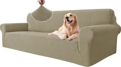 Produktbild von Famanu Stretchbankbezug 4-Sitzer, elastisch, khaki