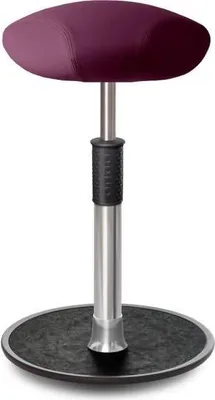 Produktbild von Sitz- Stehhocker Free Tall Triangel skai Nature Base Lila Chrom /schwarz.