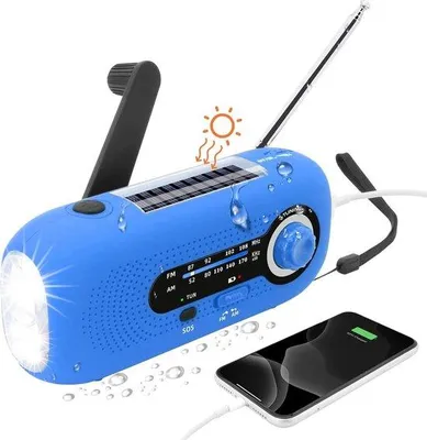 Obrázok produktu pre Solárne rádio na batérie