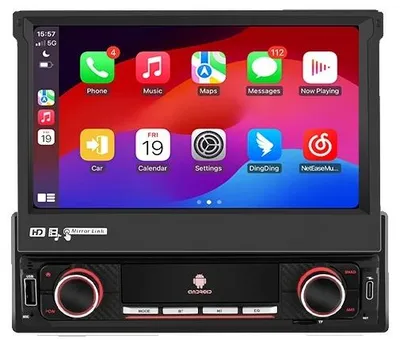 Immagine prodotto di Lettore multimediale per auto, dimensioni dello schermo, sistema di navigazione, (1 GB 32 bit) con telecamera