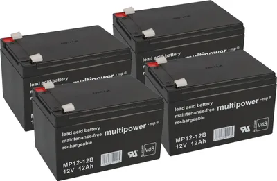 Image de Batterie de remplacement Belkin OmniGuard F6C320-RKM-2U, 48V, 12Ah – 4x Multipower MP12-12B AGM, e VdS