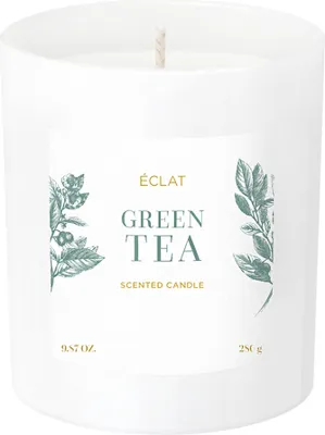 Produktbild von ÉCLAT Green Tea Duftkerze – Sojawachs, vegan, Brenndauer bis zu 45h, 280g