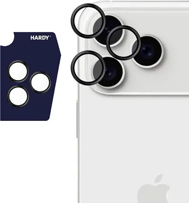 Produktbild von 3MK HARDY Lens Protection Pro, Apple, iPhone 17 Pro / Pro Max, Splitterfrei, Kratzresistent, Transparent, Schwarz, 1 Stück(e)