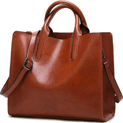 Produktbild von Coolives Damen Kunstleder Shopper Handtasche mit Schulterriemen