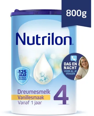 Zdjęcie produktu dla Nutrilon Dreumesmelk Vanilla 4, 800g – mleko w proszku dla niemowląt dla niemowląt