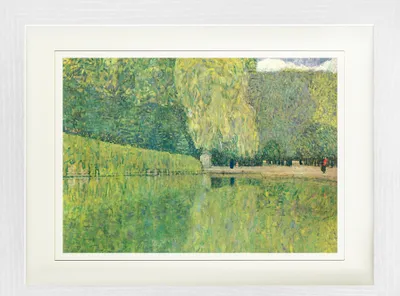 Produktbild von Gustav Klimt Gerahmtes Bild Mit Edlem Passepartout | Wand-Bilder | Im Bilderrahmen - Park Schönbrunn, 1916 (30 x 40 cm)