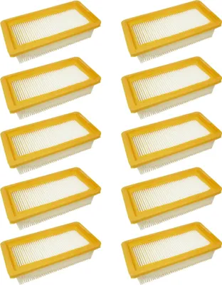 Produktbild von 10x Trade-Shop Flachfaltenfilter Lamellenfilter HEPA-Filter für Kärcher 1.629-662.0 AD3 Premium Fireplace ersetzt 6.415-953.0