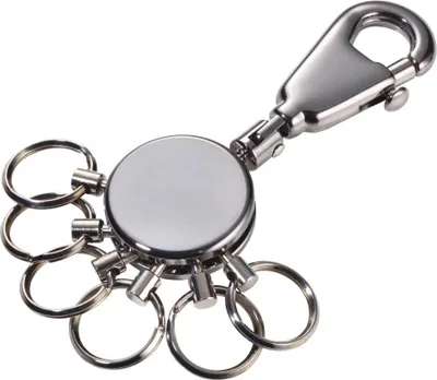 Zdjęcie produktu dla TROIKA Schlüsselanhänger PATENT black chrome (KYR60/GM)