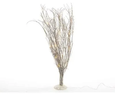 Produktbild von LED Schneestrauch weiß Schneezweig mit LED Höhe 65 cm
