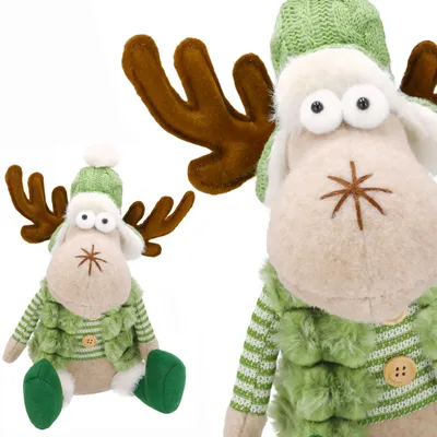 Produktbild von Große Weihnachtsdekoration Rentier Elch Zwerg Winter JUMIhome