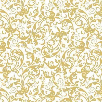 Produktbild von 20 Servietten Luxury gold - Elegante Ranken gold 33x33cm