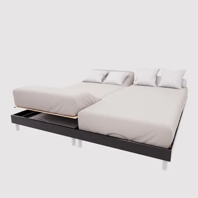 Produktbild von Bettlaken aus Baumwolle - 2 x 70 x 190 cm