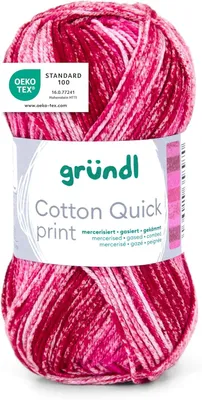 Produktbild von Gründl Baumwolle quick print,50g/125m,100% Baumwolle,Farbverlauf 253