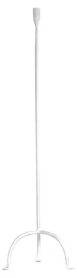 Produktbild von Pomax Lizzie Kerzenhalter aus Metall, Cremeweiß, L 24,5 x B 22,5 x H 105 cm
