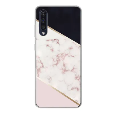 Produktbild von MuchoWow® Handyhülle Schutzhülle Hülle für Samsung Galaxy A50 Marmor - Roségold - Luxus Silikon Softcase Handy Hülle - Mobiltelefonhülle