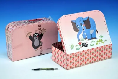 Obrázek produktu pro Šitý Kufřík/Kufr Krtek a slon 30x21x9,5cm