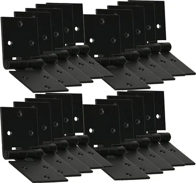 Produktbild von KOTARBAU® 25er Set Türscharnier Kistenband Möbelscharnier 100x50 mm Gerollt Schwarz