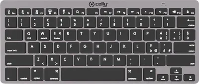 Produktbild von Celly SWKEYBOARDBT, Volle Größe (100%), Membran Key Switch, QWERTY, Schwarz