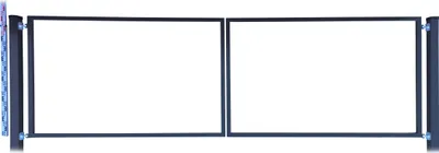 Obrázok produktu pre Brána RAMA pre stĺpiky a panely, 120 cm, grafitová RAL7016 + STĽPIKY | stĺpiky