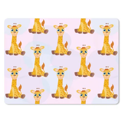 Produktbild von MuchoWow® Mauspad Mousepad Giraffe - Muster - Kinder 40x30 cm - Mousepads - Maus Mat - Pad - Mausunterlage - Anti Rutsch