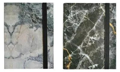 Produktbild von A4-Klappe mit Gummiband „Marble MIX“ – Das Gelobte Land