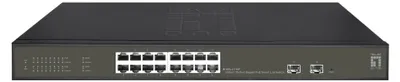 Obrázok produktu pre Level One GES-2118P LevelOne Switch 16x GE GES-2118P 2xGSFP 19" 230W 16xPoE+
