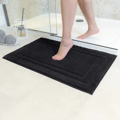 Obrázek produktu pro Protiskluzová podložka 50 x 80 cm, vysoce savá, omyvatelná, černá.