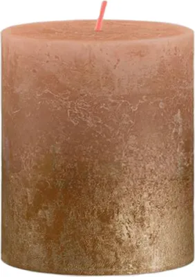 Immagine prodotto di Candela Bolsius Rustic, cilindrica, Natale, Sunset Creamy Caramel+ Rame, 80/68 mm