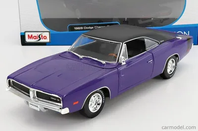 Produktbild von Dodge Charger R/T 1969 blau metallic Modellauto 1:18 Maisto