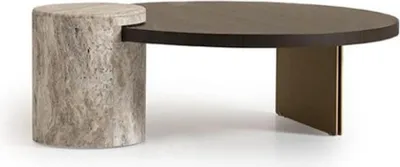 Produktbild von Couchtisch Beistelltisch Kaffeetisch Holz Braun Sofatisch Design Tisch