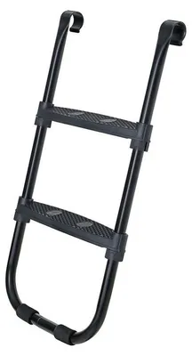 Produktbild von Trampolinleiter mit breiten Stufen, verstellbar, rutschfest, schwarz, 40,6 x 7,3 cm