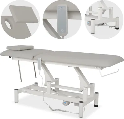 Produktbild von Habys Optima | Elektrische Behandlungsliege Therapieliege Massageliege Massagebank Kosmetikliege | Höhenverstellbare 2-Segmente | 182 x 68 cm