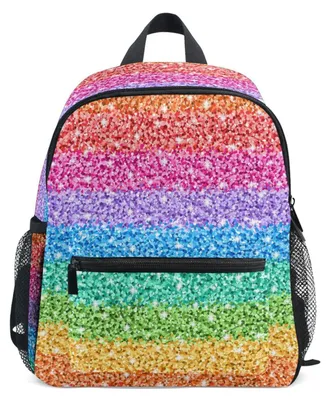 Image de Sac à dos multicolore avec paillettes pour tout-petits, doté de bretelles réglables