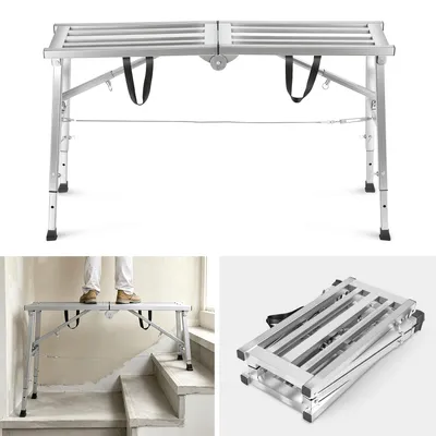 Immagine prodotto di Piattaforma di lavoro pieghevole Ikodm, dimensioni 120x29 cm, altezza regolabile da 56 a 80 cm, portata massima 150 kg