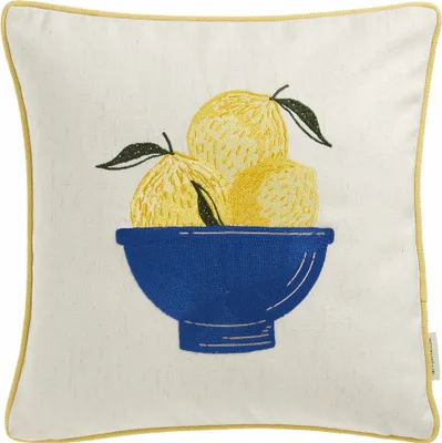 Produktbild von Tom Tailor Zierkissenhülle ohne Füllung Lemons Farbe zitrone Größe 38x38